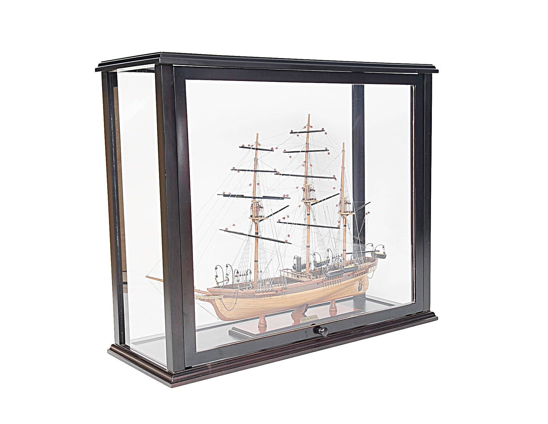 14" Black Glass Standard Display Stand-Cabinets-DECOROLALA