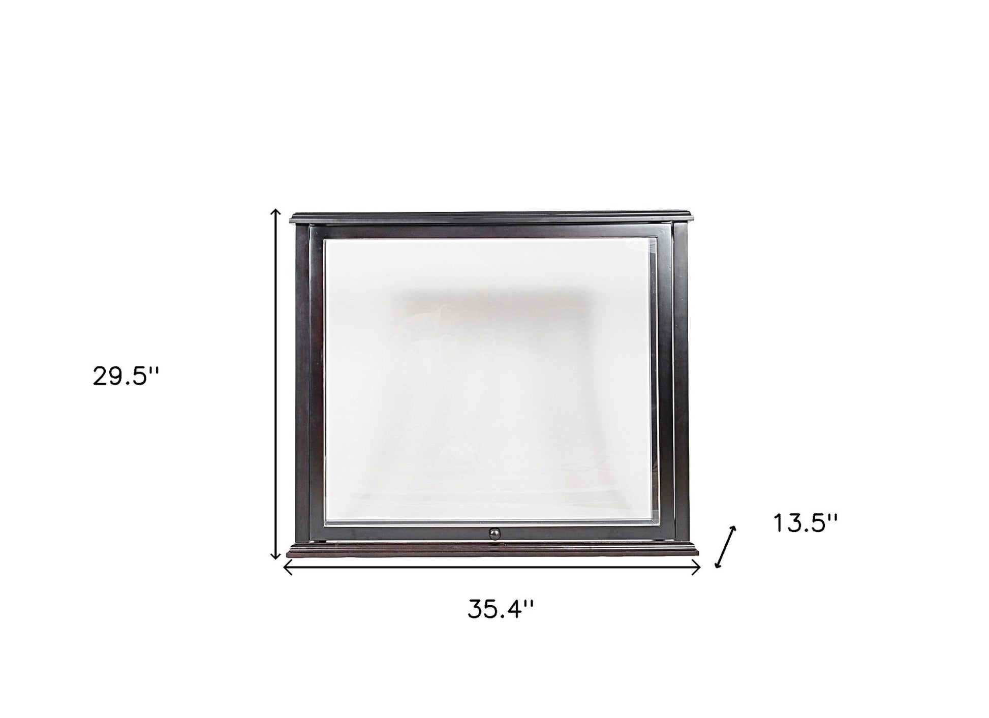14" Black Glass Standard Display Stand-Cabinets-DECOROLALA