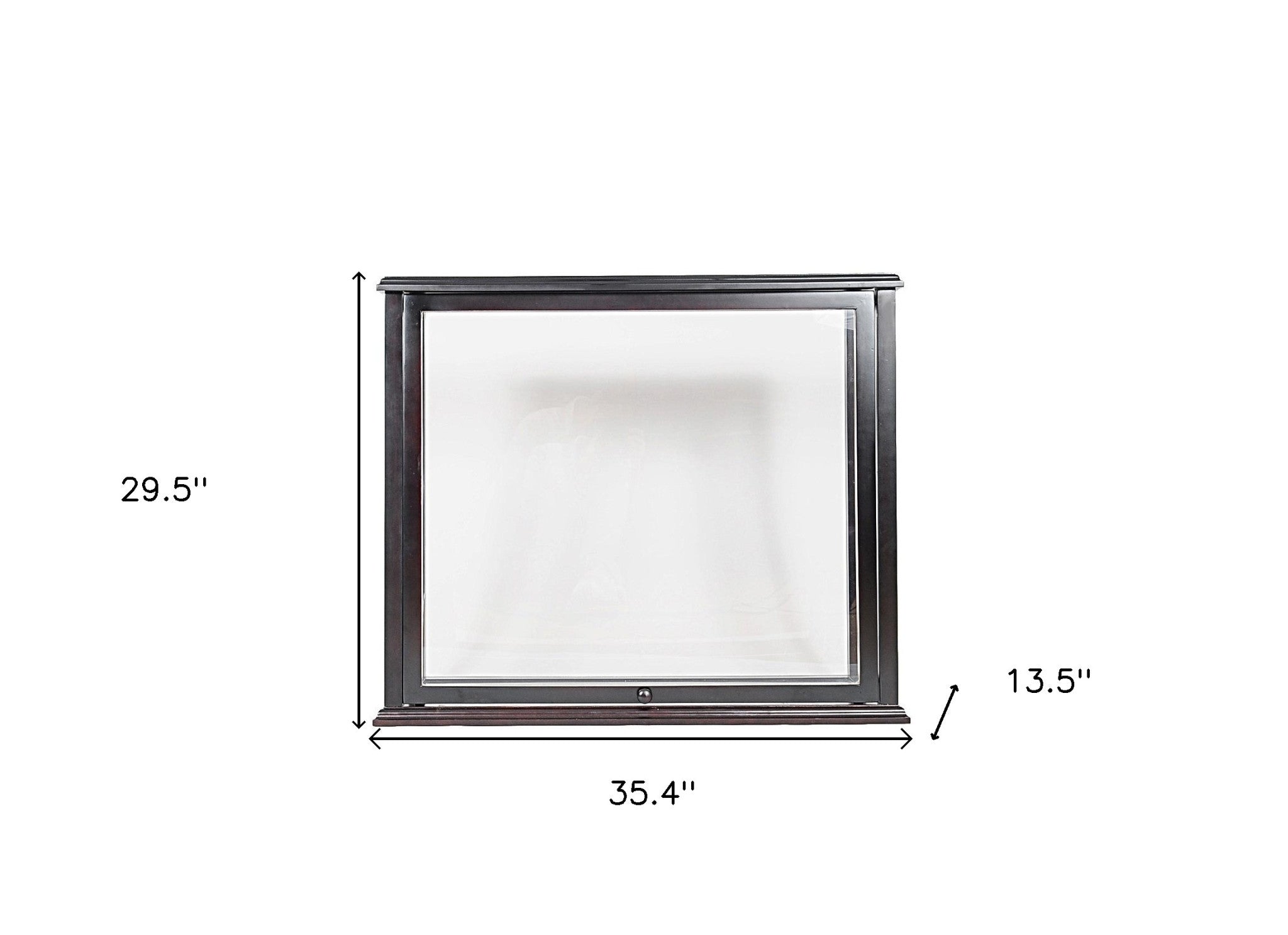 14" Black Glass Standard Display Stand-Cabinets-DECOROLALA