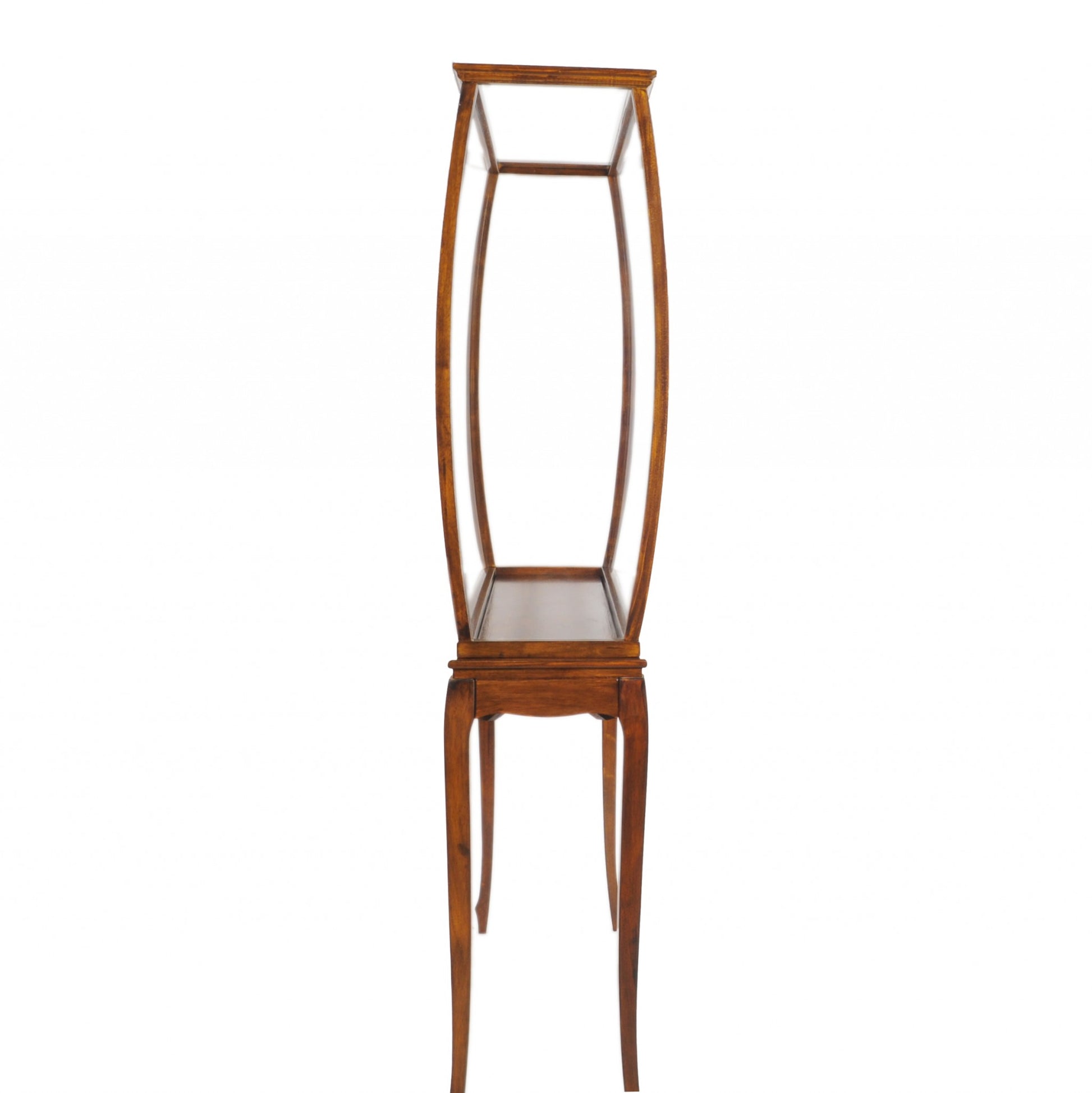 15" Brown And Clear Glass Standard Display Stand-Cabinets-DECOROLALA