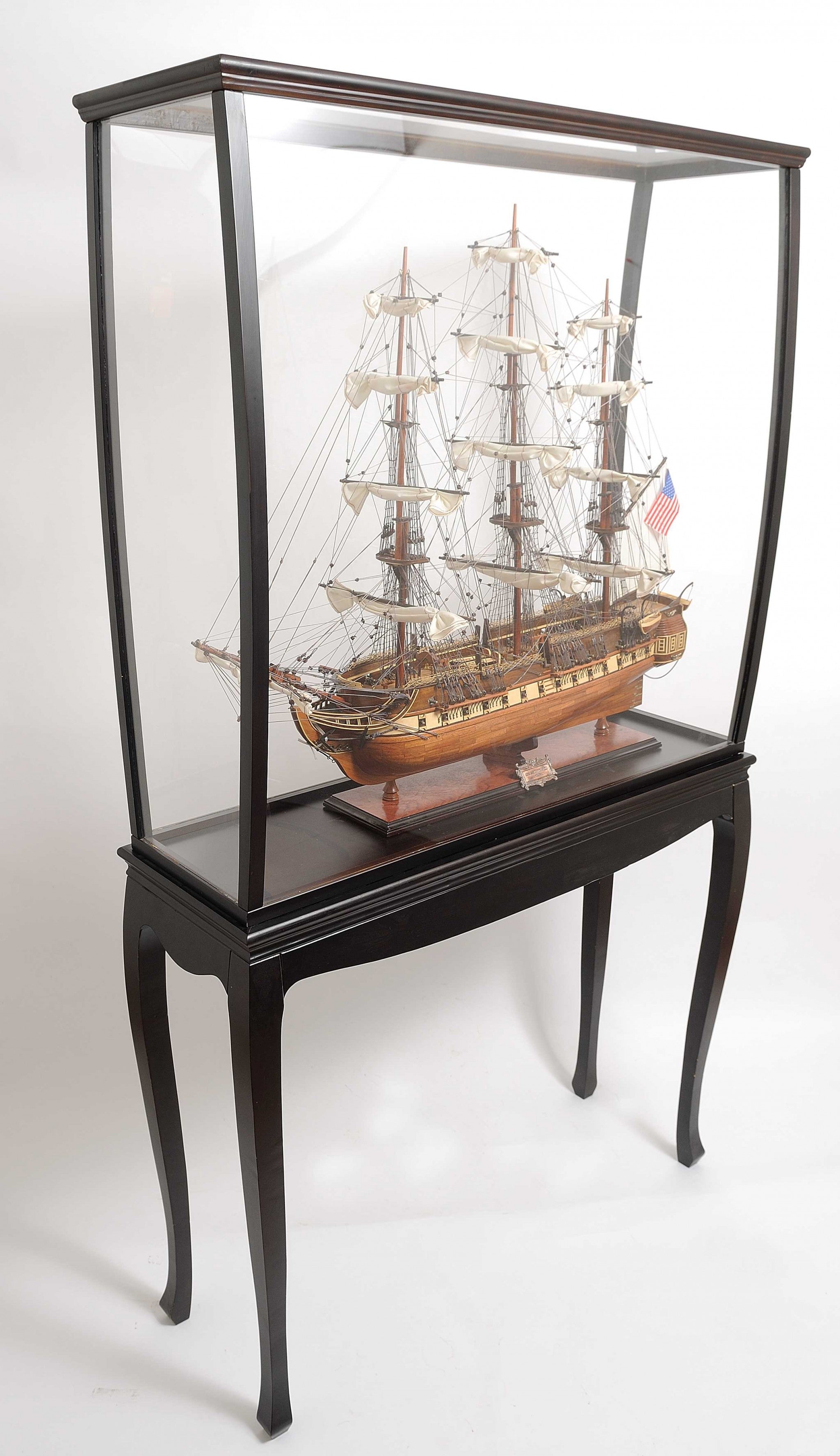 14" Black And Clear Glass Standard Display Stand-Cabinets-DECOROLALA