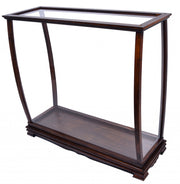 14" Silver And Clear Glass Standard Display Stand-Cabinets-DECOROLALA