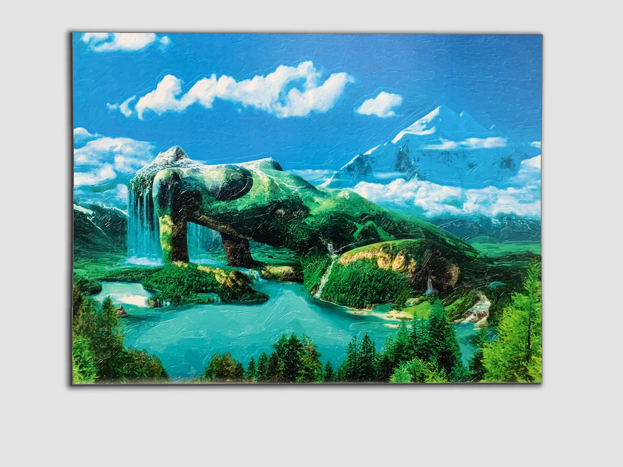 "Mother Nature"- Fine Art Canvas- Wall Art- Diamond varnish.-Fine Art Canvas-DECOROLALA