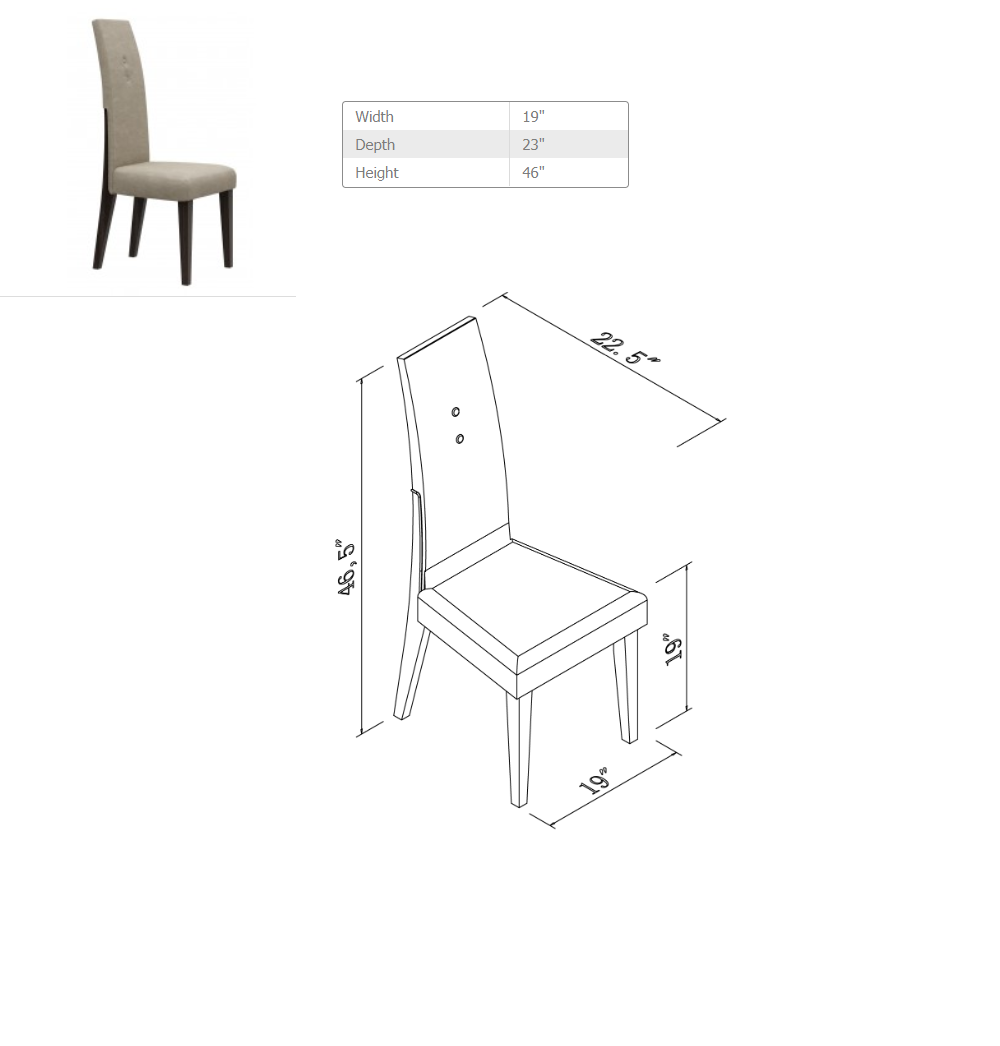 Seven Piece Dark Brown Solid Wood Dining Set with Six Chairs-Dining Sets-DECOROLALA