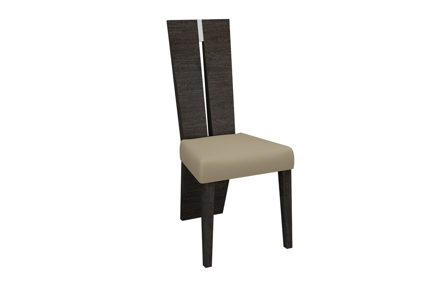 Seven Piece Gray Dining Set with Six Chairs-Dining Sets-DECOROLALA