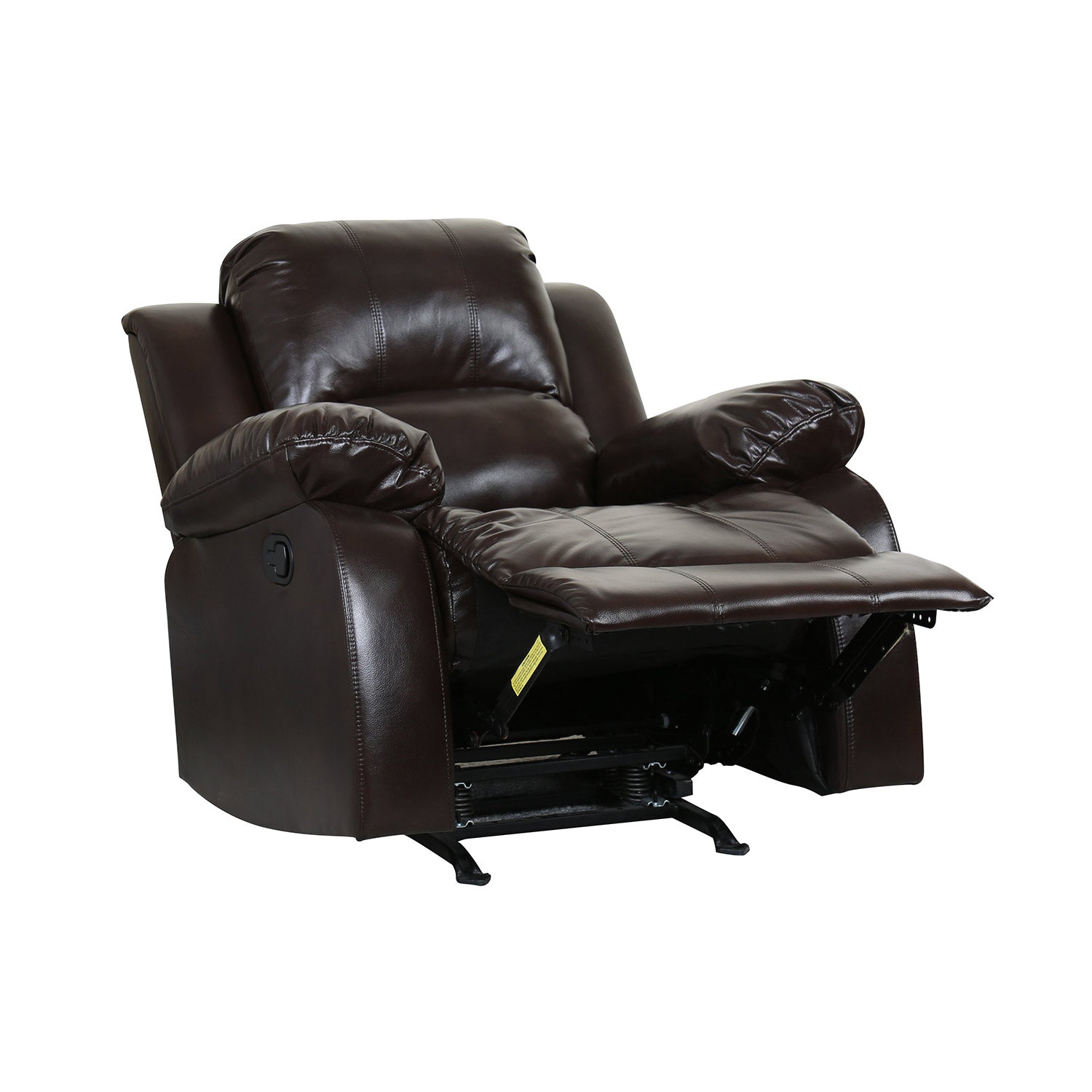 36" X 38" X 40" Brown Chair-Recliners-DECOROLALA