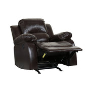 36" X 38" X 40" Brown Chair-Recliners-DECOROLALA