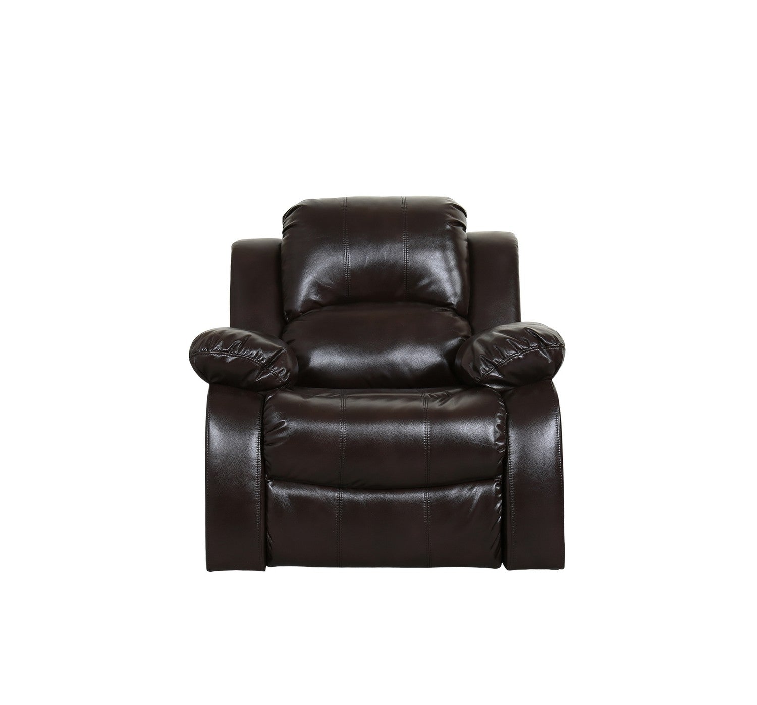 36" X 38" X 40" Brown Chair-Recliners-DECOROLALA