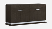72" Gray Two Drawer Buffet Table Soft Close with Four Doors-Sideboards-DECOROLALA