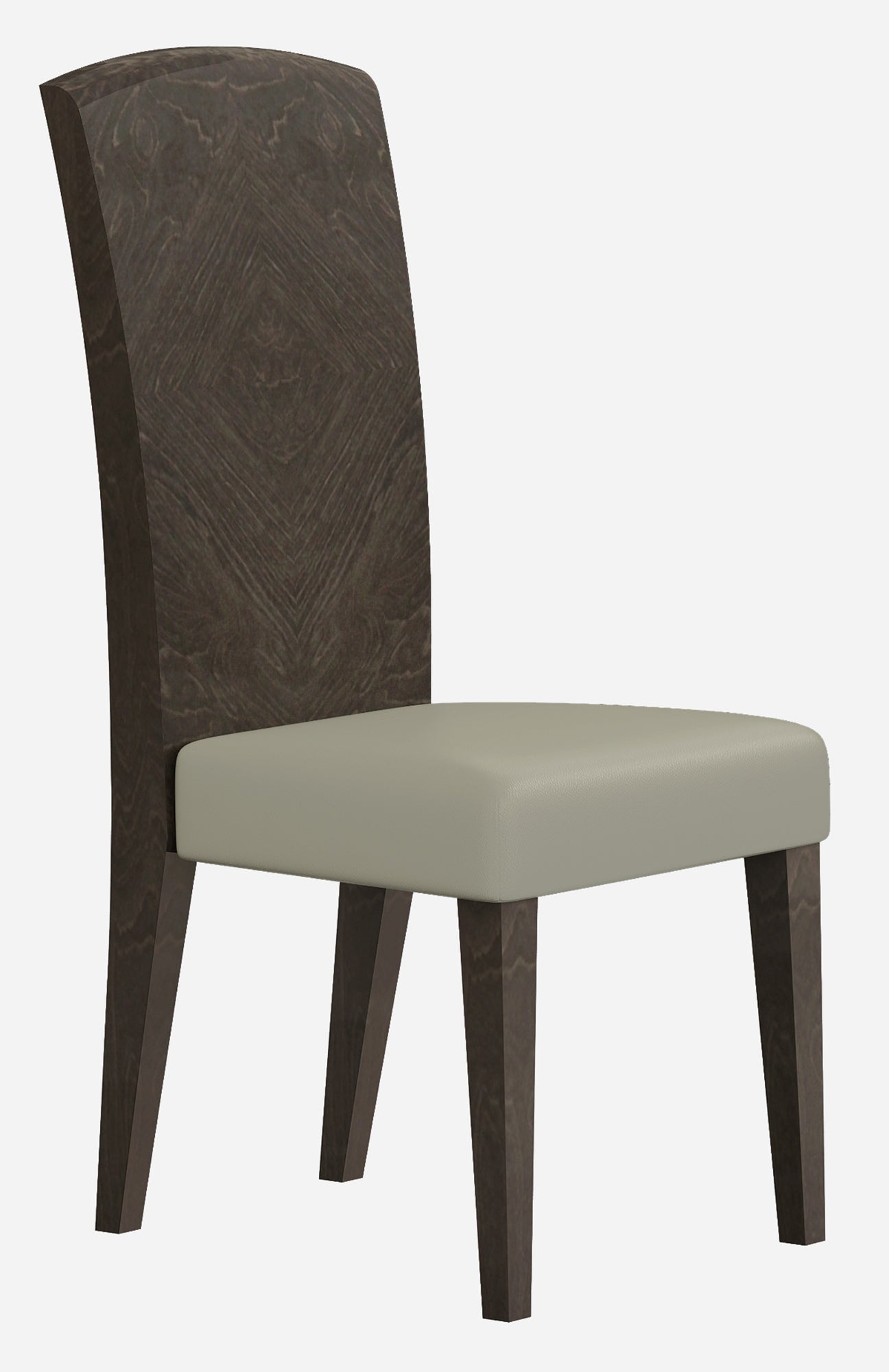 Seven Piece Gray Solid Wood Dining Set with Six Chairs-Dining Sets-DECOROLALA