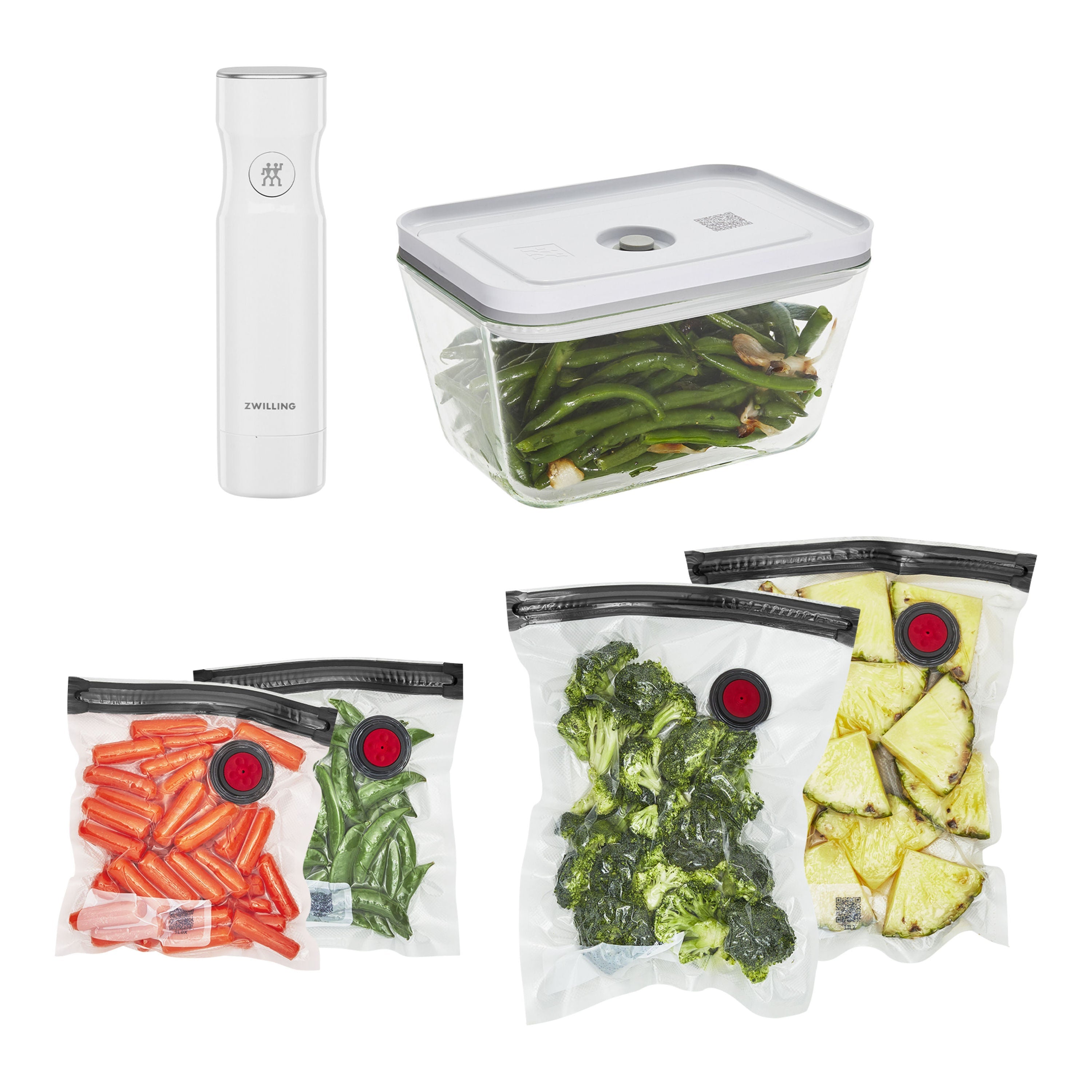 ZWILLING Fresh & Save Glass Vacuum Starter Set, 6 Piece-n/a-DECOROLALA