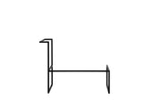 35" Matte Black Stainless Steel Frame for Wall Mounted Vanities - 1034*449*790