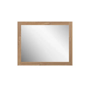 36" Rectangular Mirror with Rough Oak Frame
