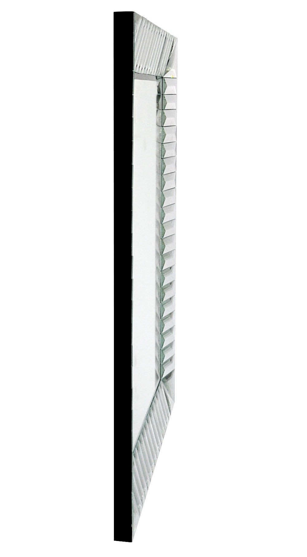 37" Clear Glass Framed Accent Mirror-Mirrors-DECOROLALA