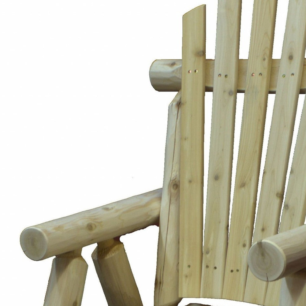 28" X 26" X 42" Natural Wood Dining Chair-3