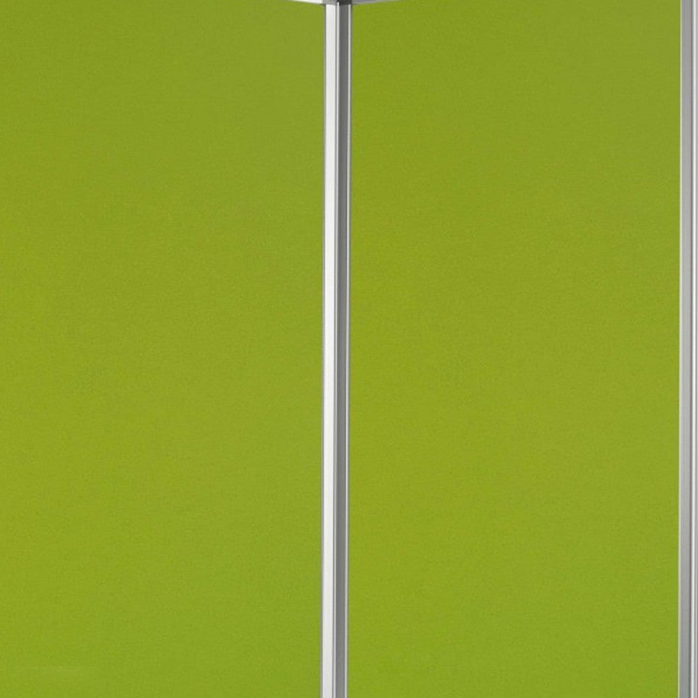212 X 1 X 71 Green Metal 6 Panel Screen-Room Dividers-DECOROLALA