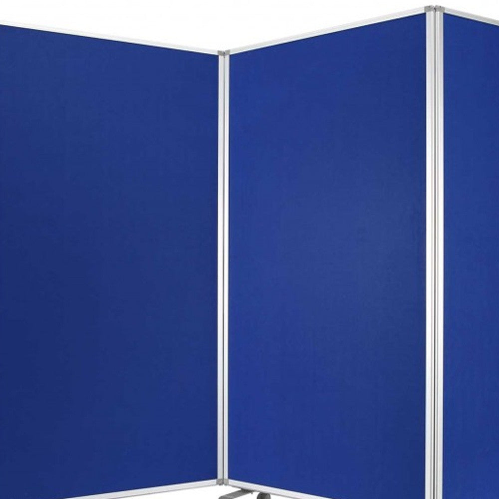 318" X 1" X 71" Blue, Metal, 9 Panel, Screen-Room Dividers-DECOROLALA