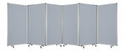 212 X 1 X 71 Metal Grey 6 Panel Screen-Room Dividers-DECOROLALA