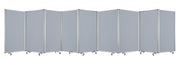 318" X 1" X 71" Metal, Grey, 9 Panel, Screen-Room Dividers-DECOROLALA