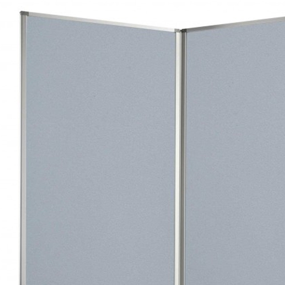 318" X 1" X 71" Metal, Grey, 9 Panel, Screen-Room Dividers-DECOROLALA