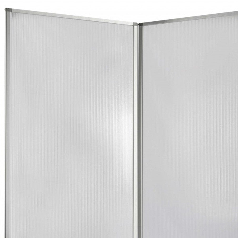 212 X 1 X 71 Clear Metal 6 Panel Resilient Screen-Room Dividers-DECOROLALA