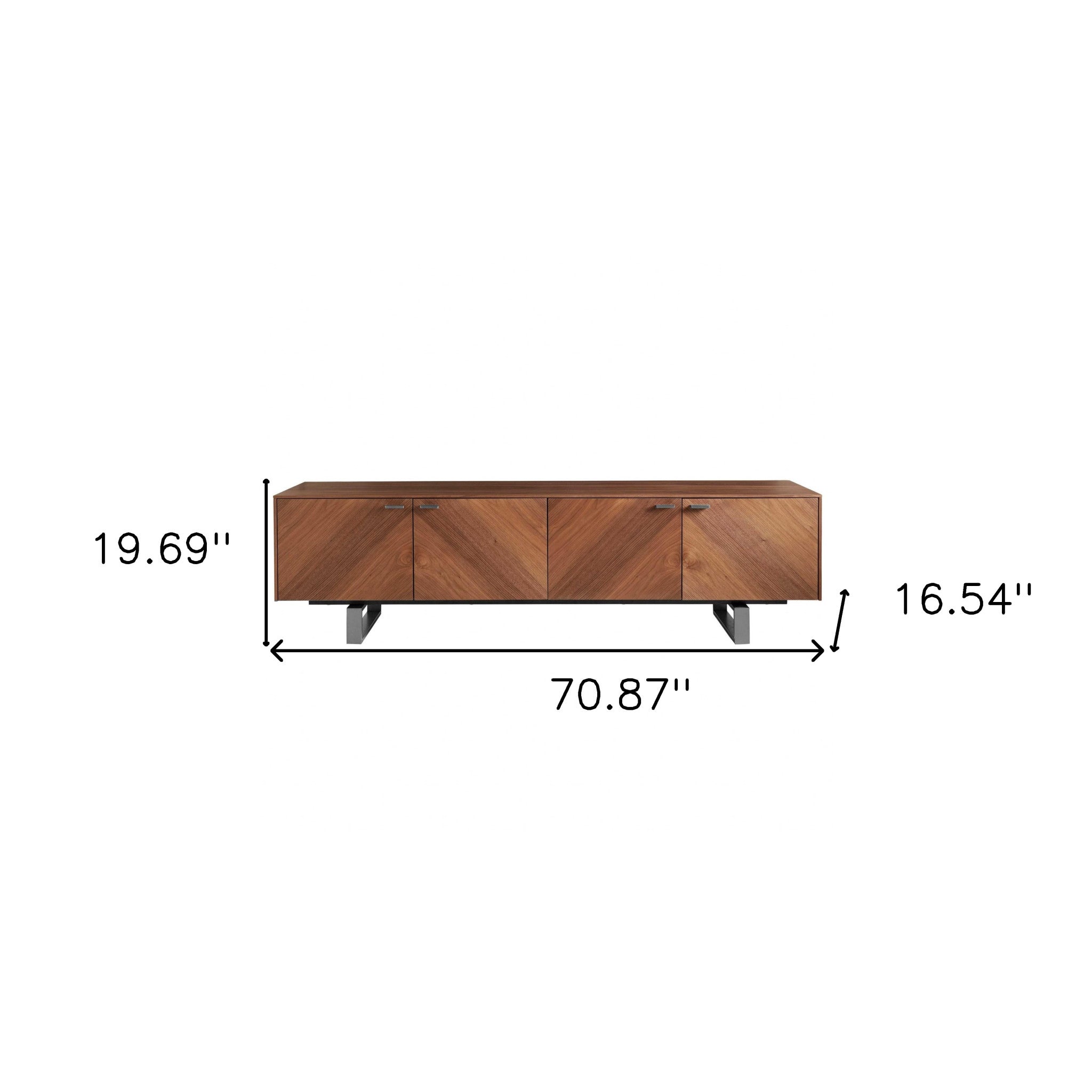 71” Contemporary Media TV Stand-6