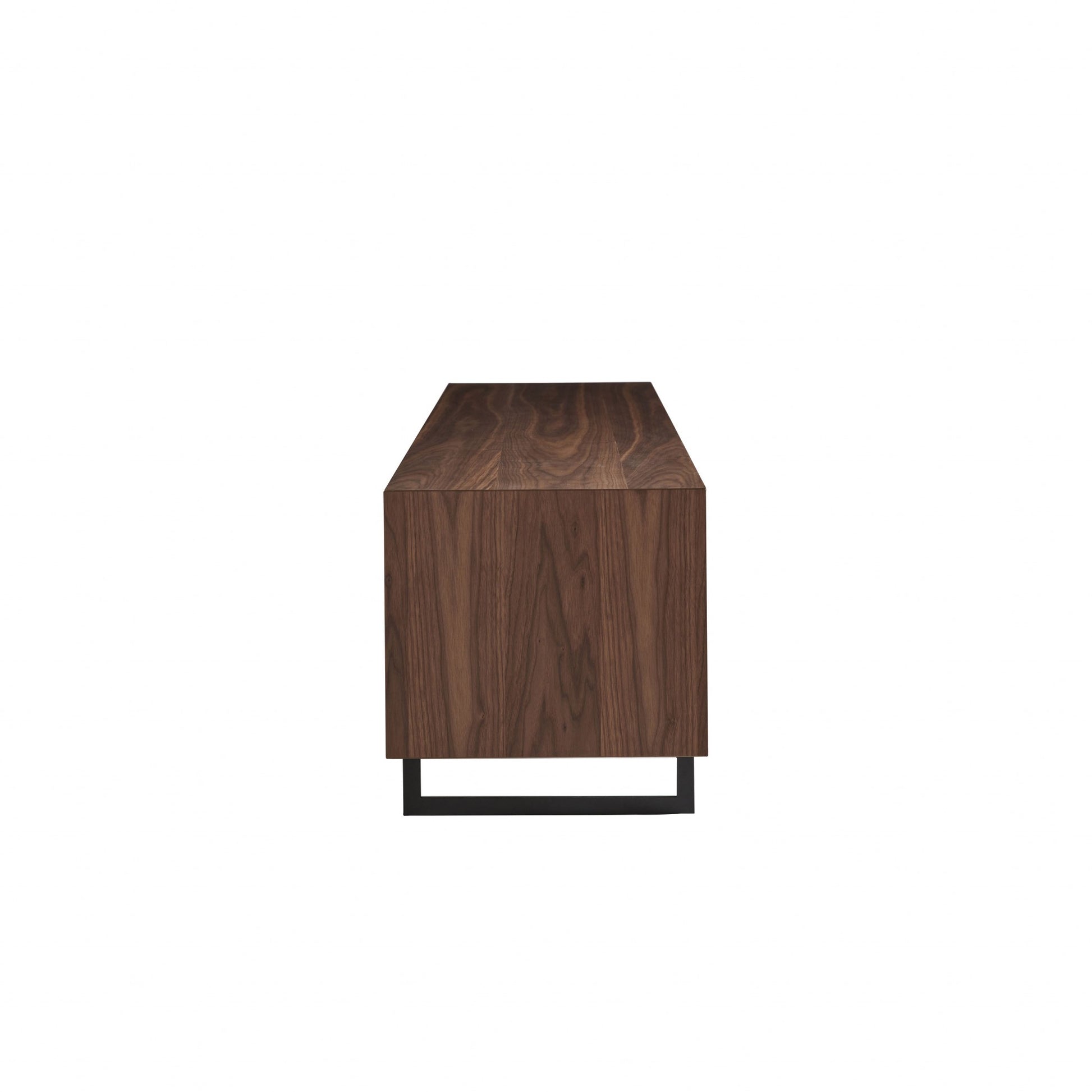 94" Gray Solid and Manufactured Wood Enclosed and Open Storage TV Stand-TV Stands-DECOROLALA