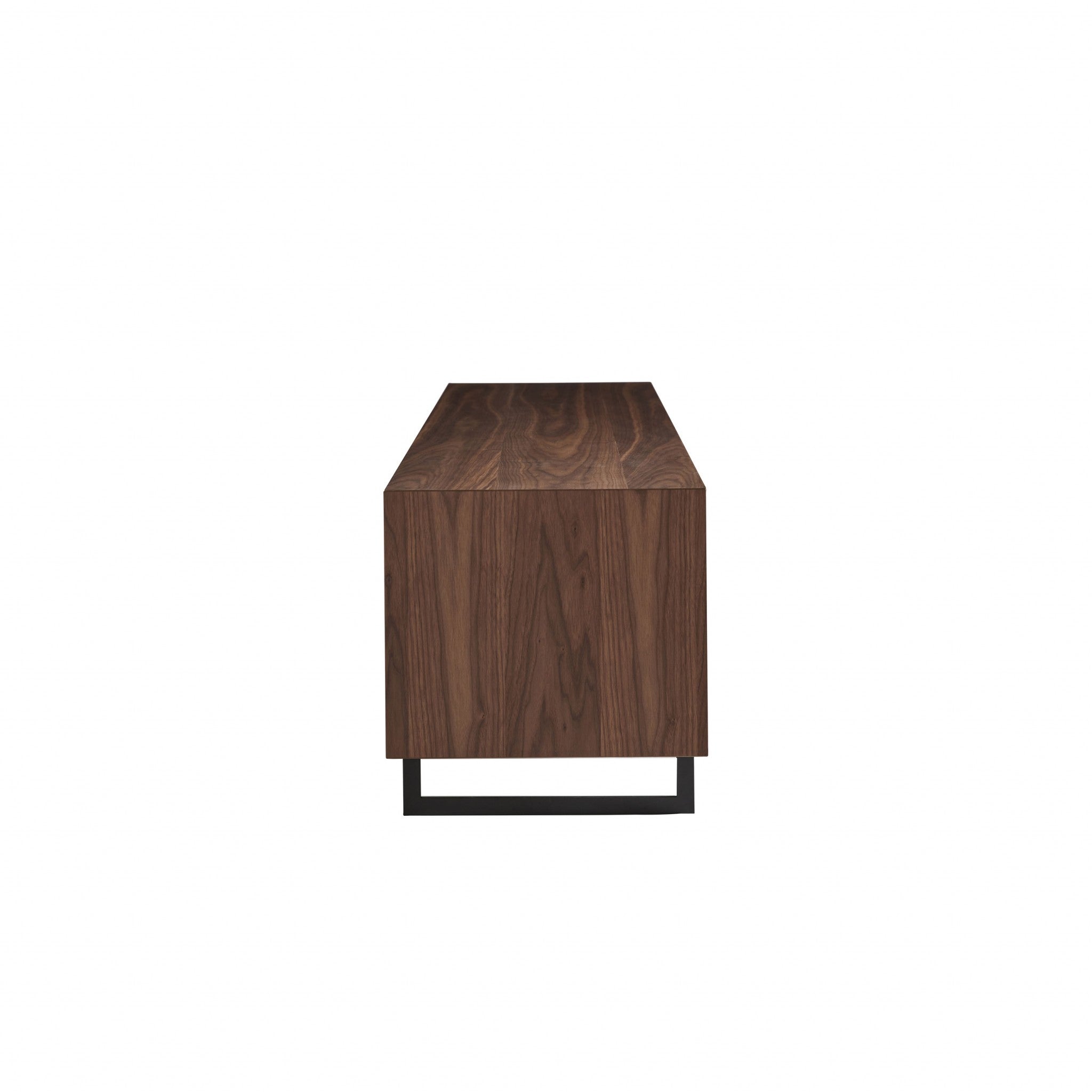 94" Gray Solid and Manufactured Wood Enclosed and Open Storage TV Stand-TV Stands-DECOROLALA