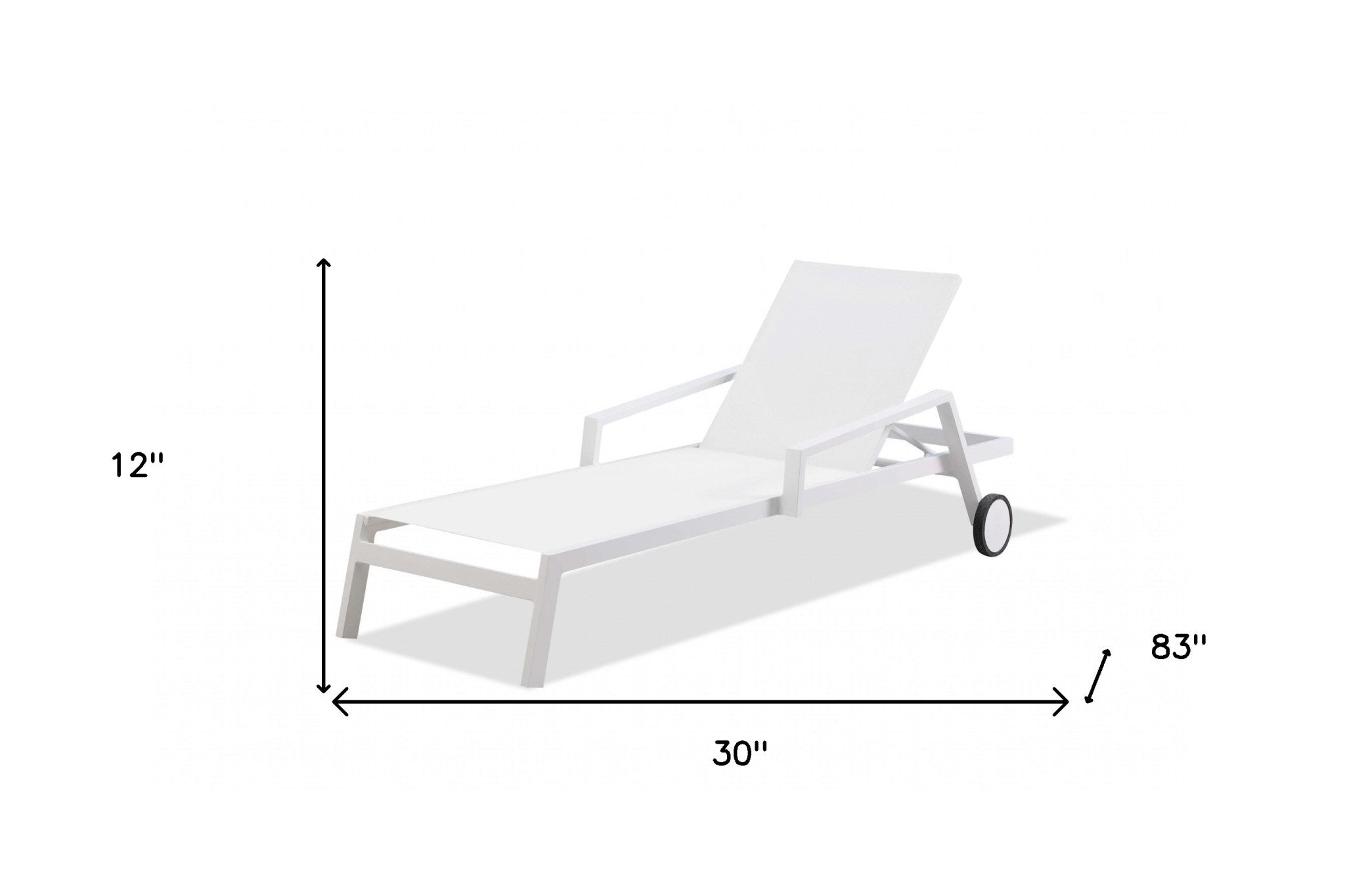 Set Of 2 White Modern Aluminum Chaise Lounges-Outdoor Chairs-DECOROLALA