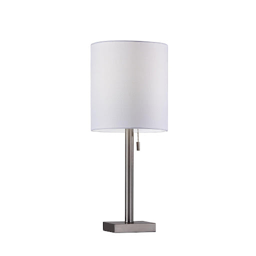 Brushed Steel Metal Table Lamp-0