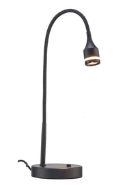 18" Black Metal Adjustable LED Desk Lamp-0