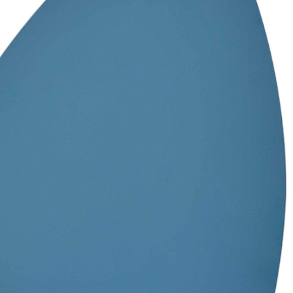 13" Gray Concrete Novelty Bedside Lamp With Aqua Novelty Shade-Table Lamps-DECOROLALA