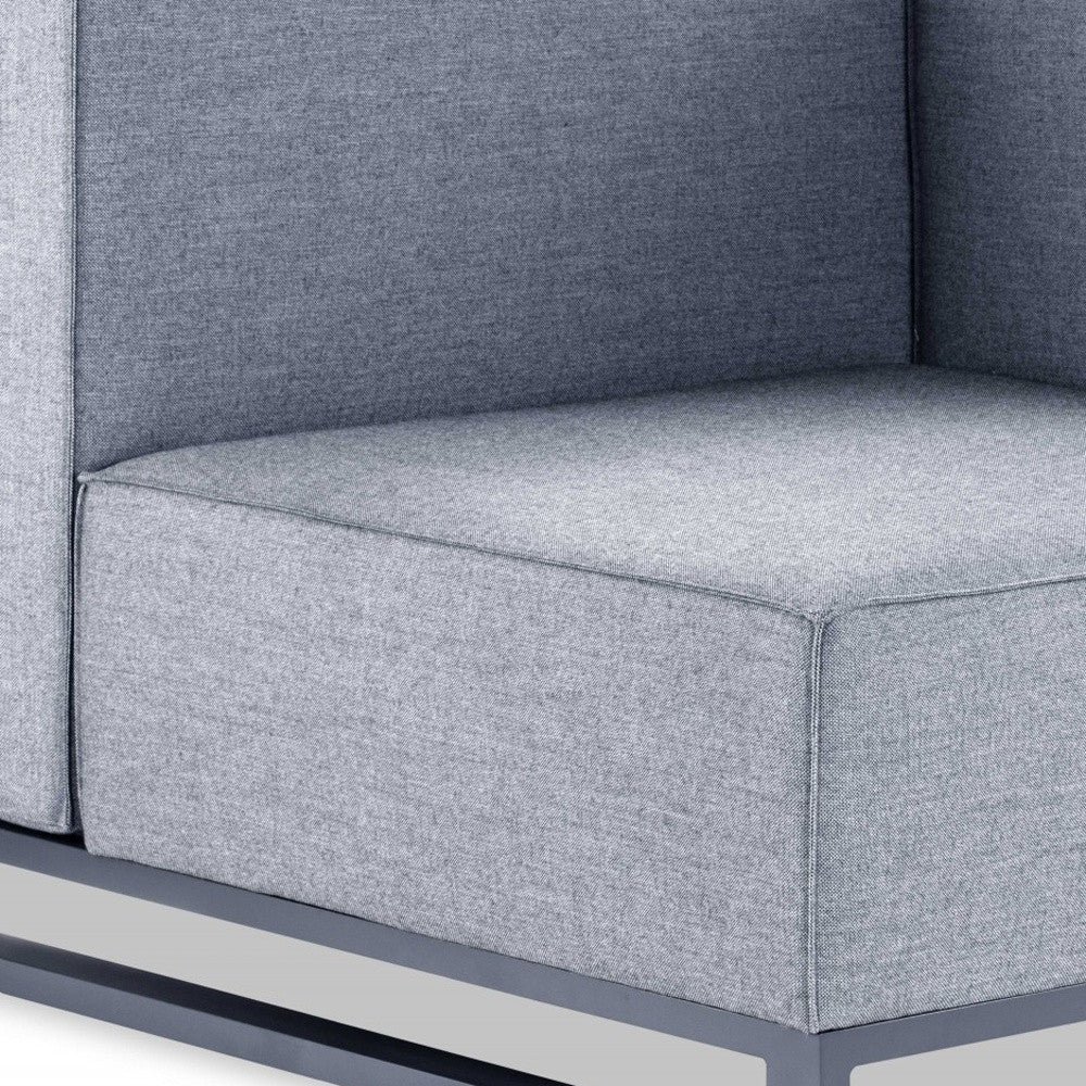 41" Gray Linen Side Chair-Accent Chairs-DECOROLALA