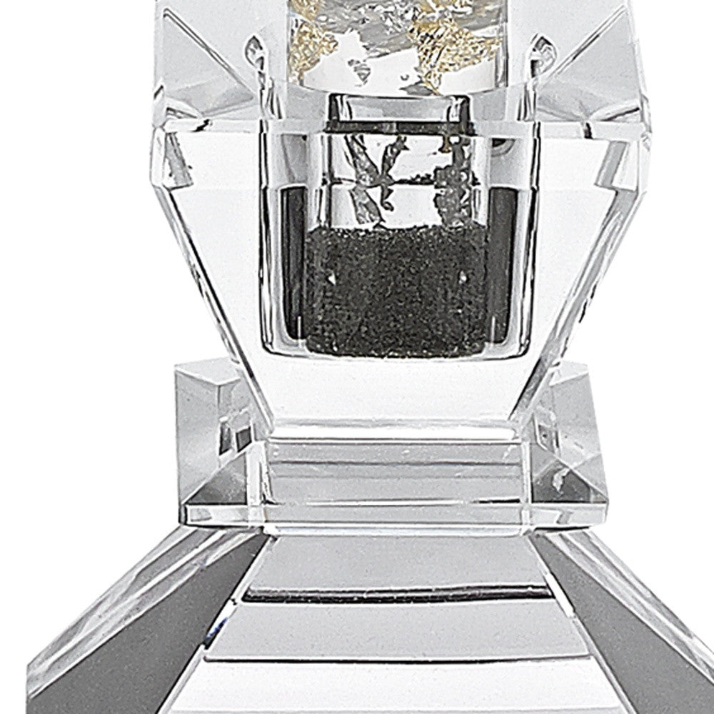 Hand Crafted Crystal Pair Of Handcrafted Candle Holders-Candle Holders-DECOROLALA