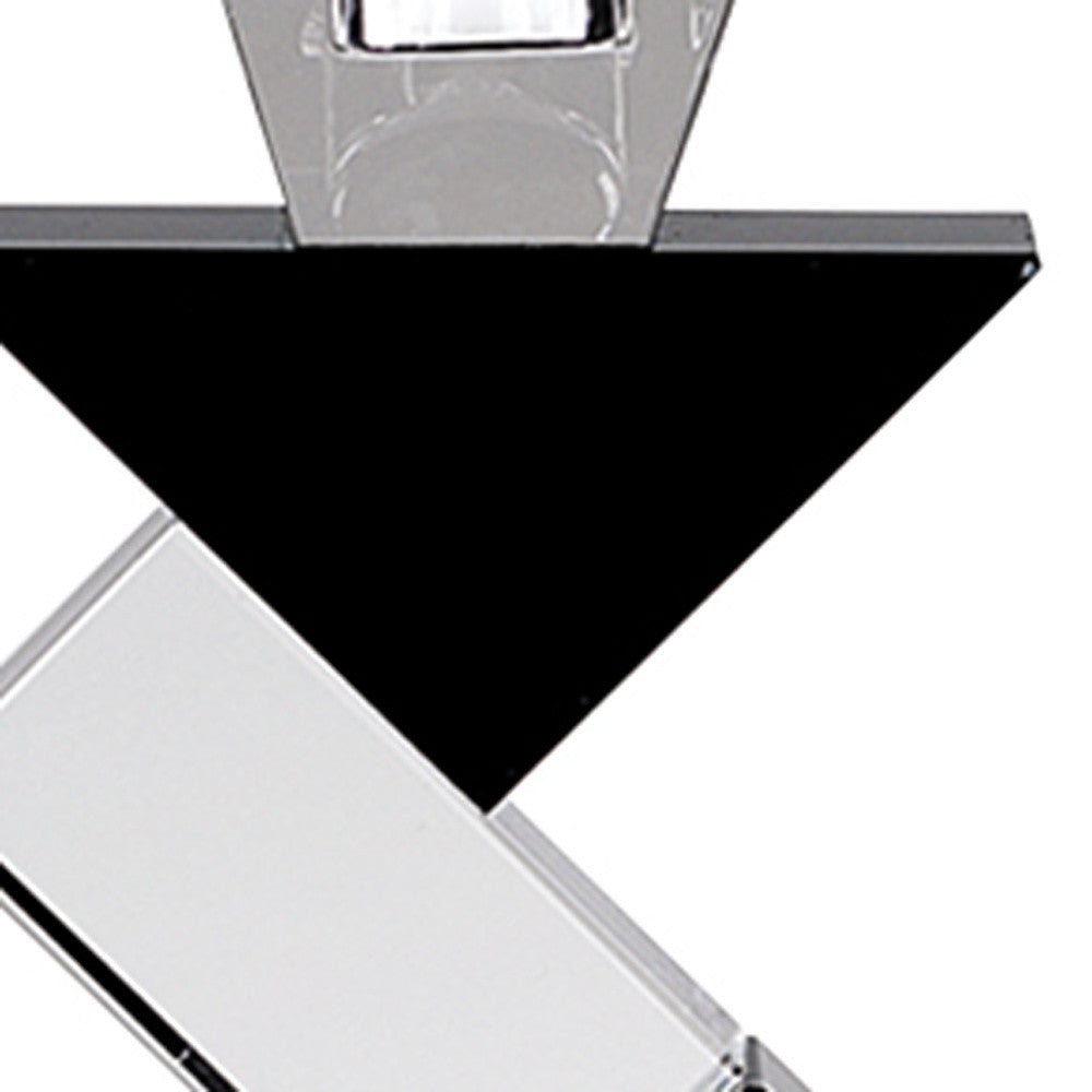 Black Crystal Geometric Tabletop Pillar Candle Holders-Candle Holders-DECOROLALA
