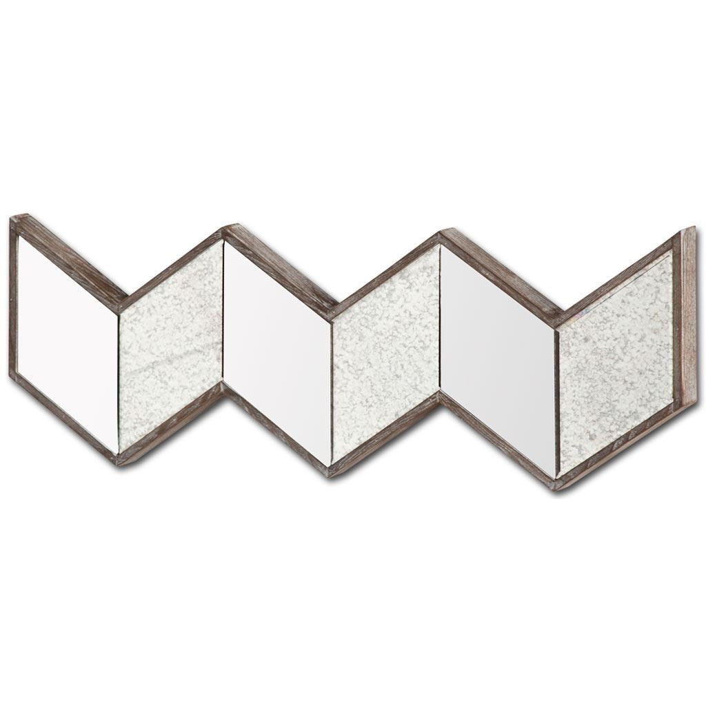12" Natural Novelty Wood Framed Accent Mirror-Mirrors-DECOROLALA