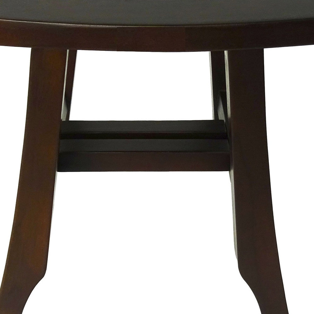14" Brown Teak Shower Bench-7