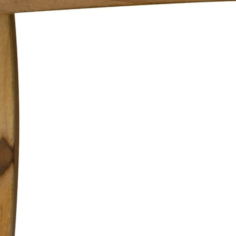 Rectangular Teak Shower Bench With Shelf And Handles In Naturalfinish-4