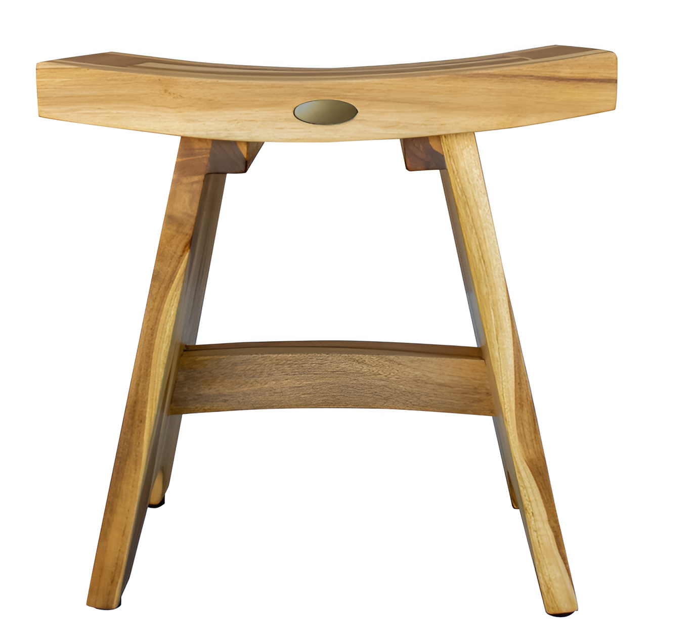18" Natural Teak Rectangular Shower Bench-2