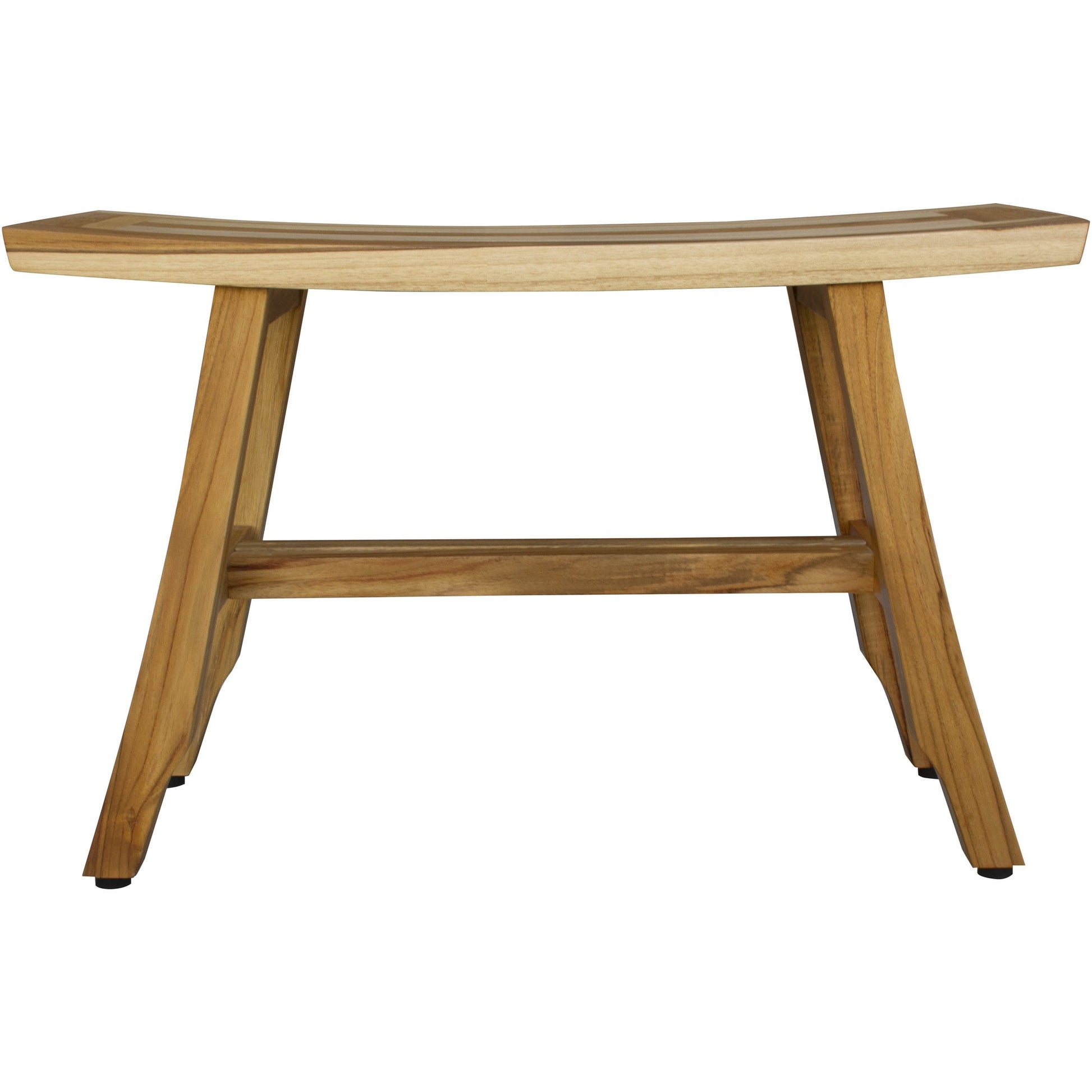 28" Natural Teak Rectangular Shower Bench-2