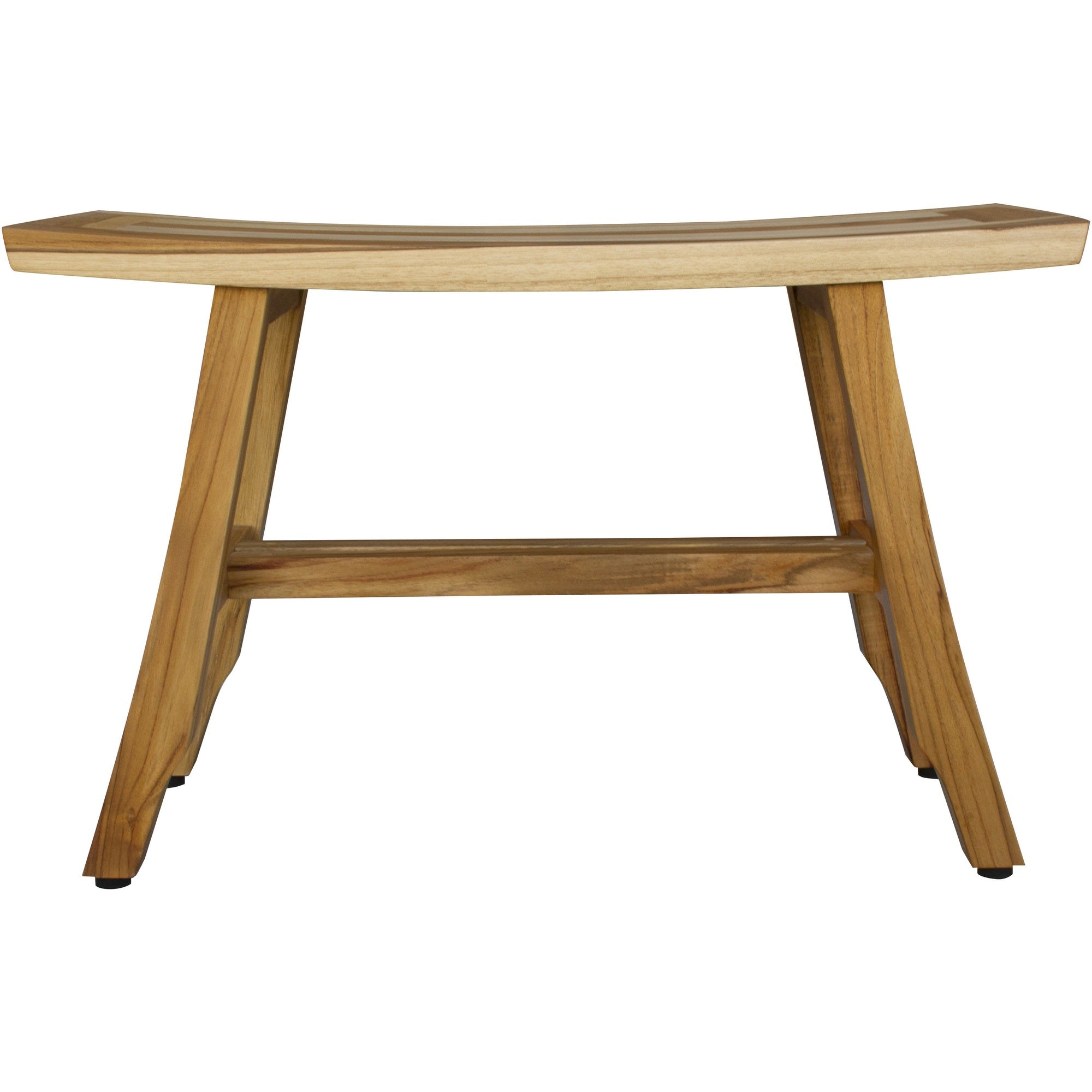 28" Natural Teak Rectangular Shower Bench-2