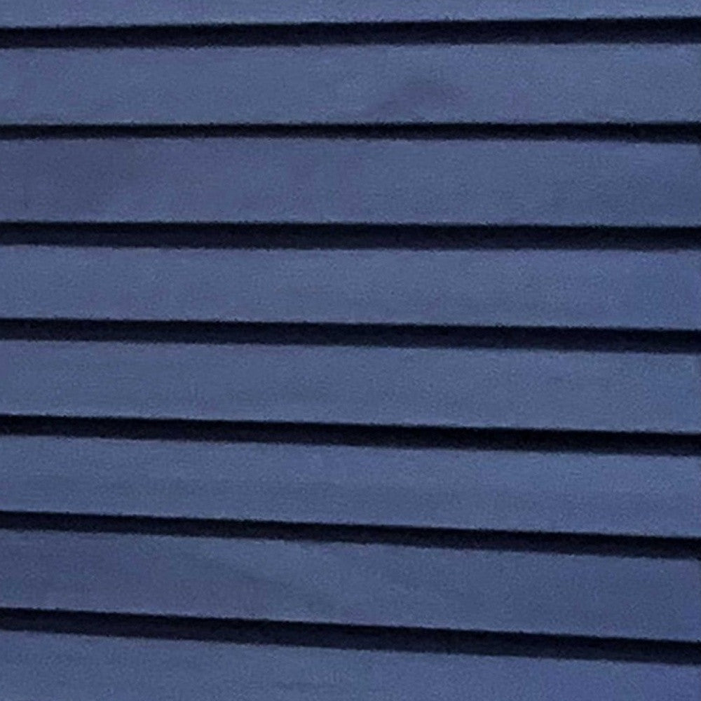 3 Panel Dark Blue Shutter Screen Room Divider-Room Dividers-DECOROLALA