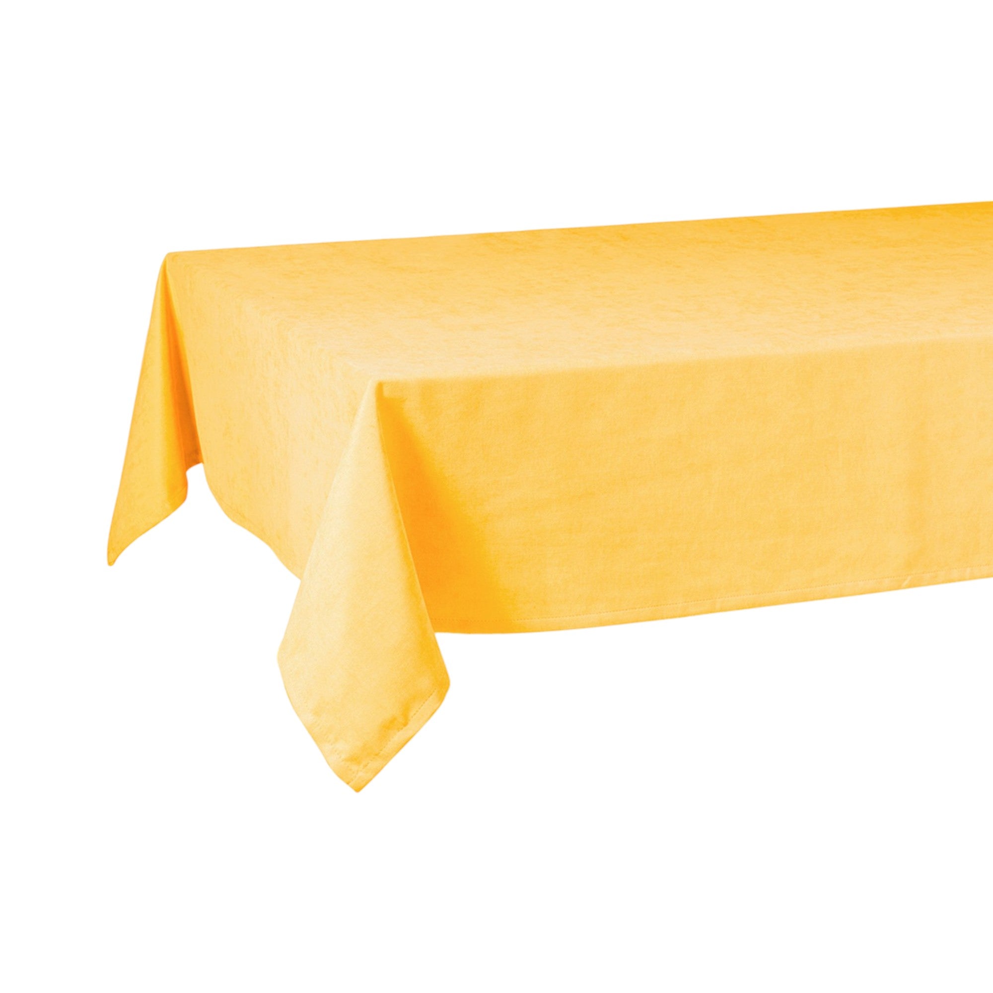 55" X 55" Yellow Polyester Square Tablecloth-Dining Linens-DECOROLALA