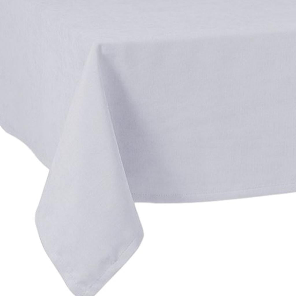 55" X 104" Gray Polyester Tablecloth-Dining Linens-DECOROLALA