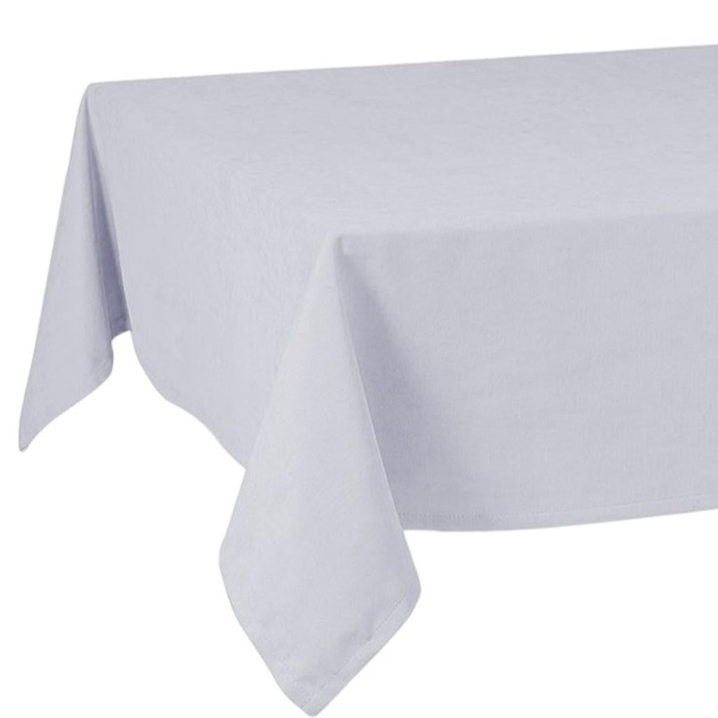 55" X 104" Gray Polyester Tablecloth-Dining Linens-DECOROLALA