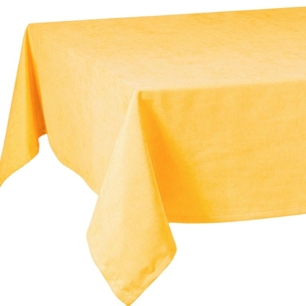 55" X 104" Yellow Polyester Tablecloth-Dining Linens-DECOROLALA