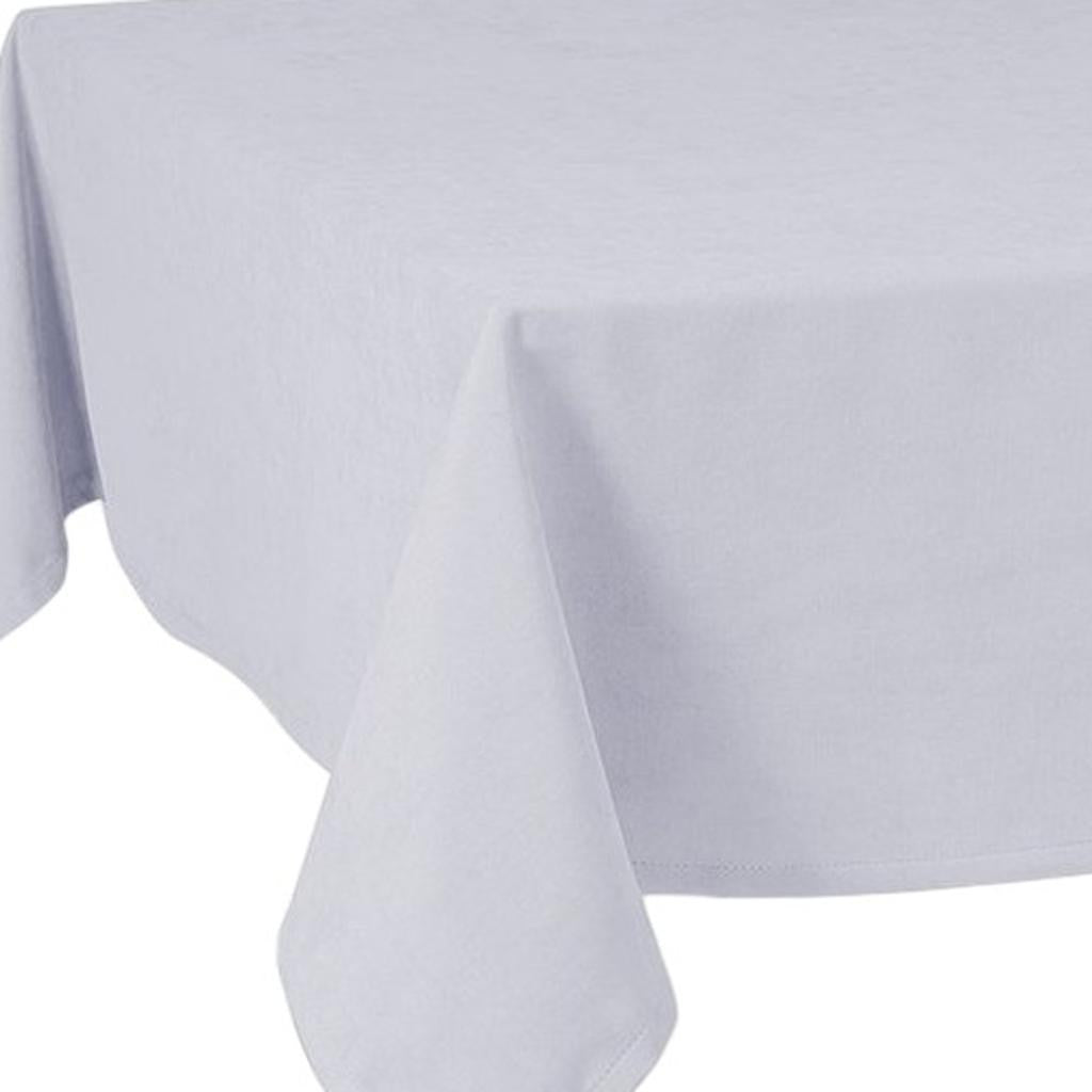 55" X 120" Gray Polyester Tablecloth-Dining Linens-DECOROLALA