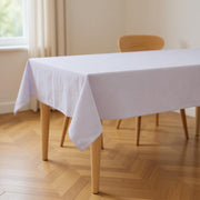 55" X 120" Gray Polyester Tablecloth-Dining Linens-DECOROLALA