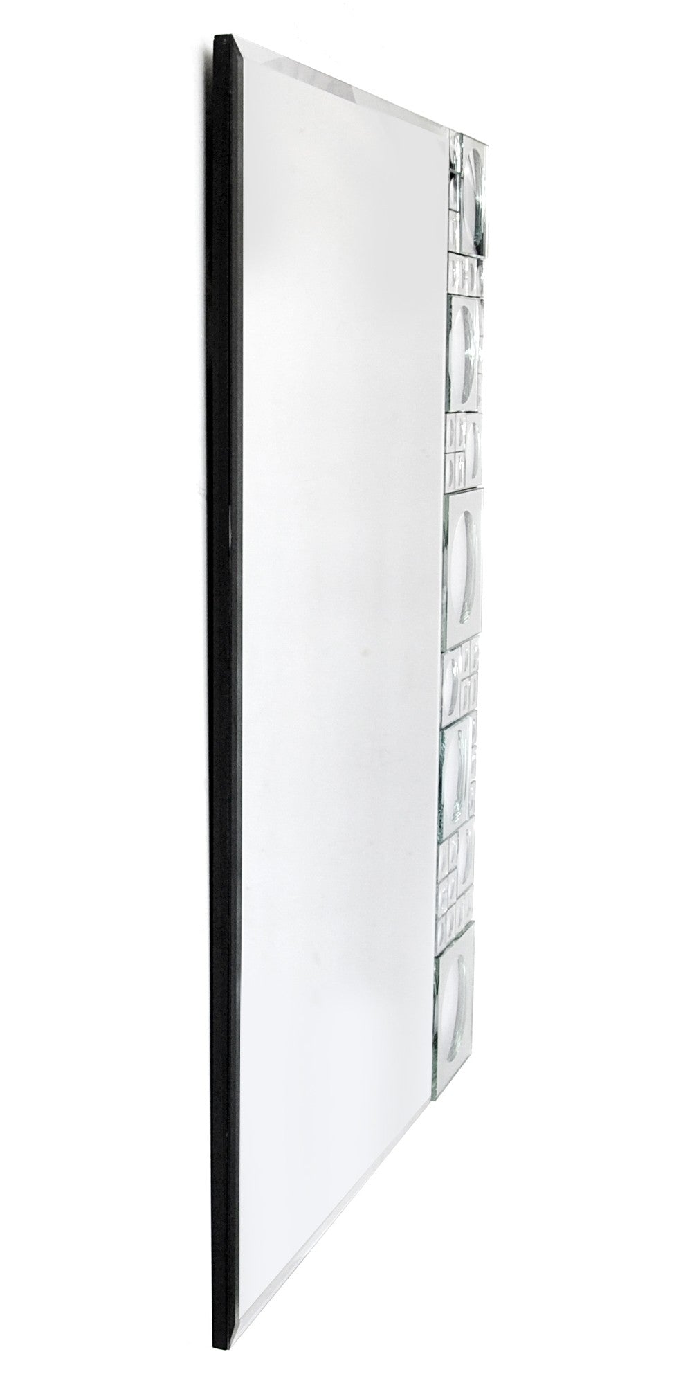 38" Clear Glass Framed Accent Mirror-Mirrors-DECOROLALA