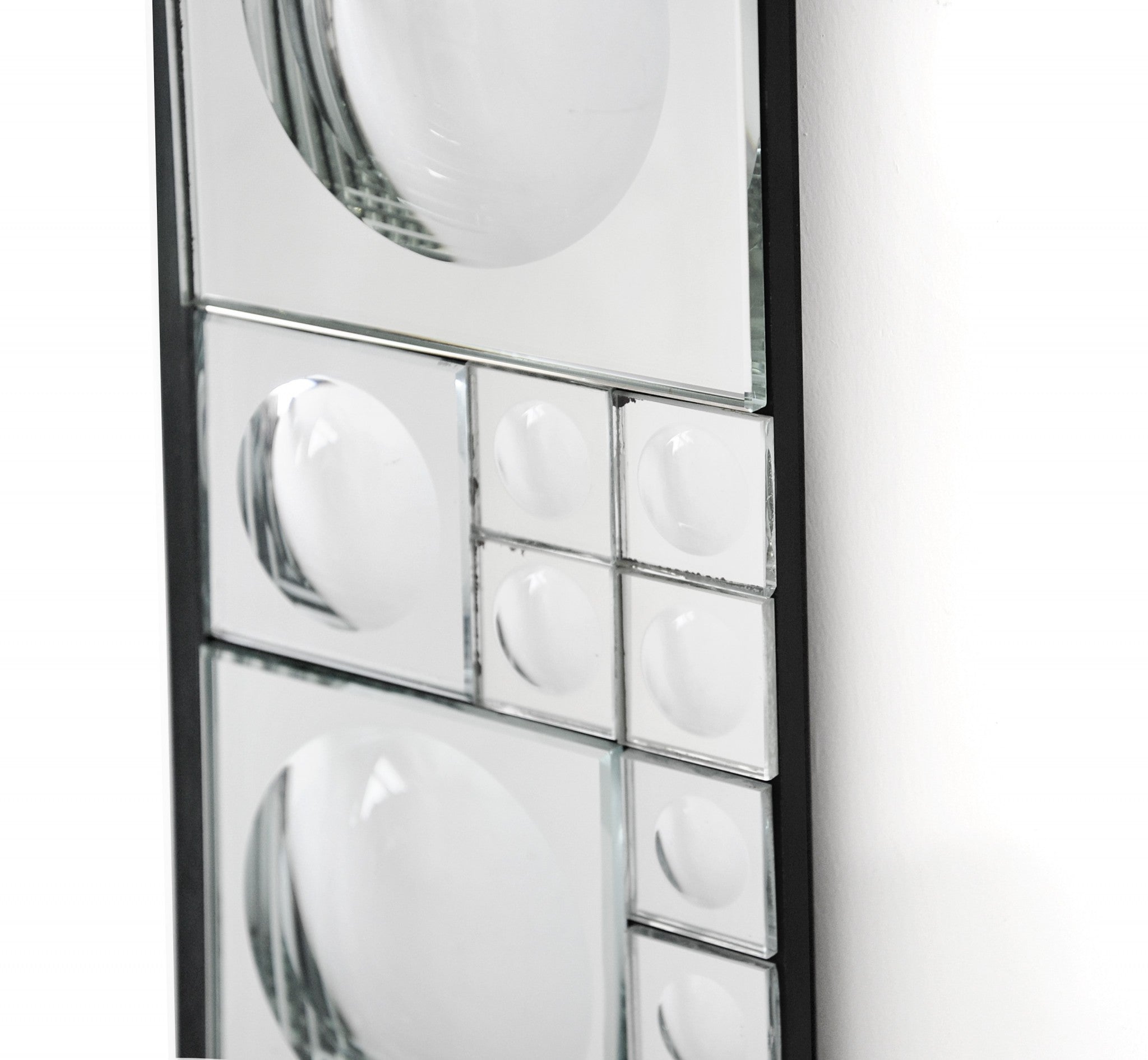38" Clear Glass Framed Accent Mirror-Mirrors-DECOROLALA